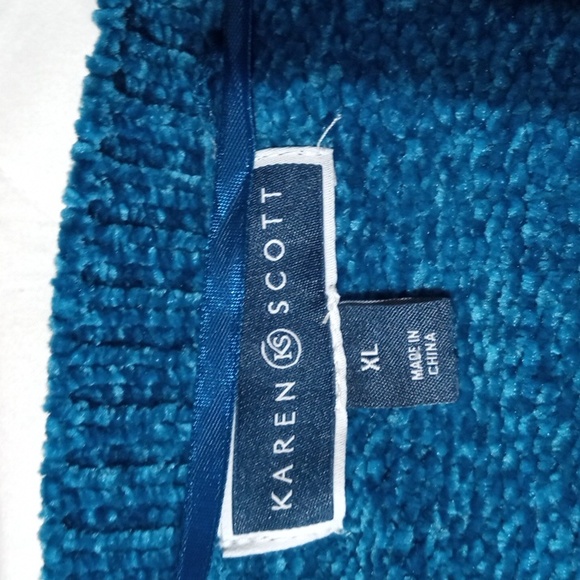 Pretty plush Karen Scott acrylic sweater, sz XL - Picture 6 of 13